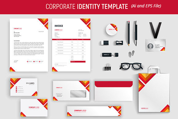 Download Red Corporate Stationary - Stationary Collection